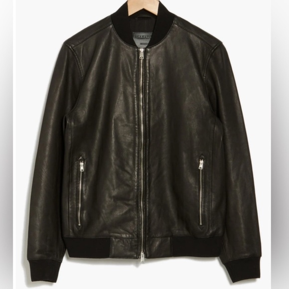 Allsaints Niko Bomber Jacket black, XL - Picture 1 of 9